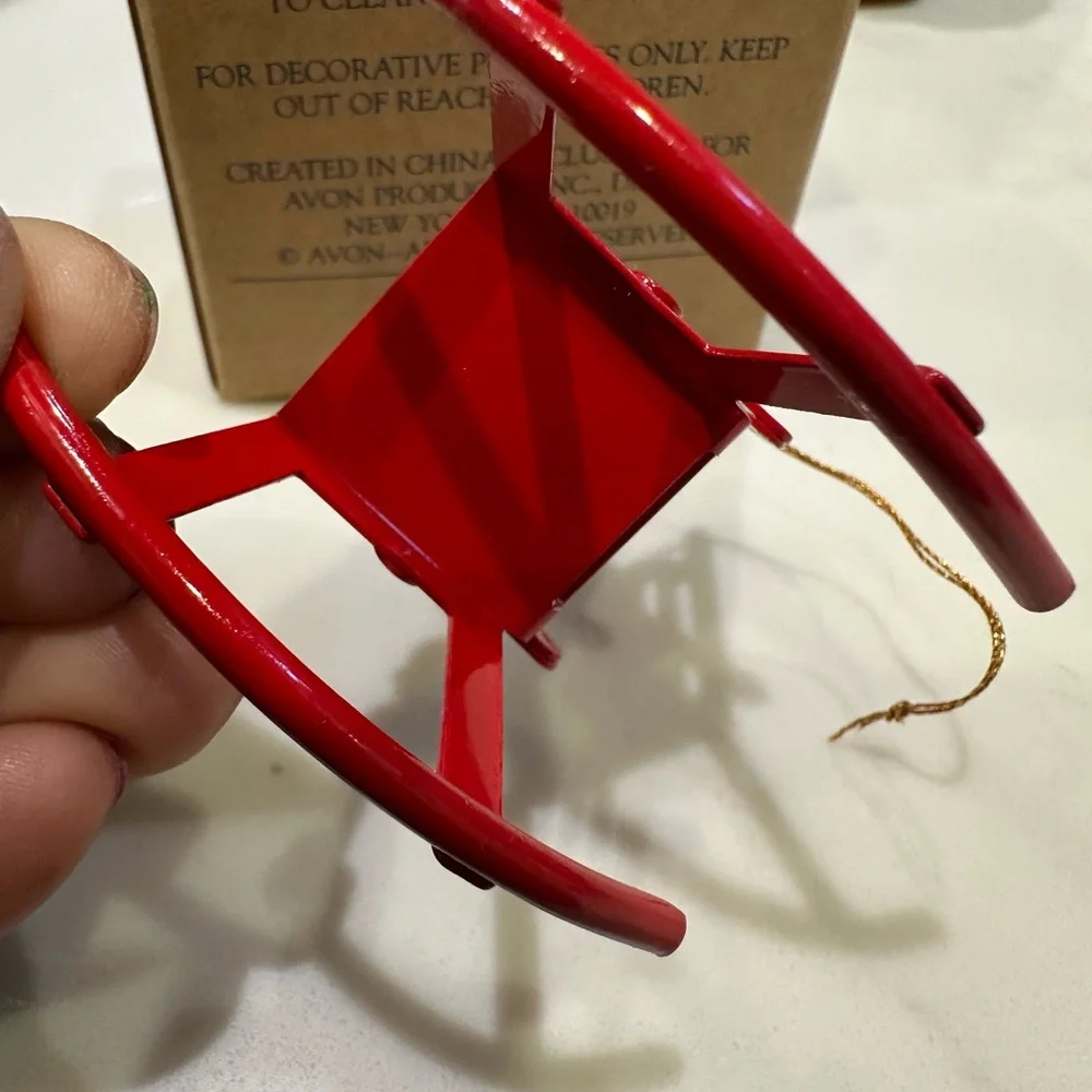 TEDDY BEAR COLLECTION ORNAMENT TEDDY IN ROCKER - Picture 8 of 16